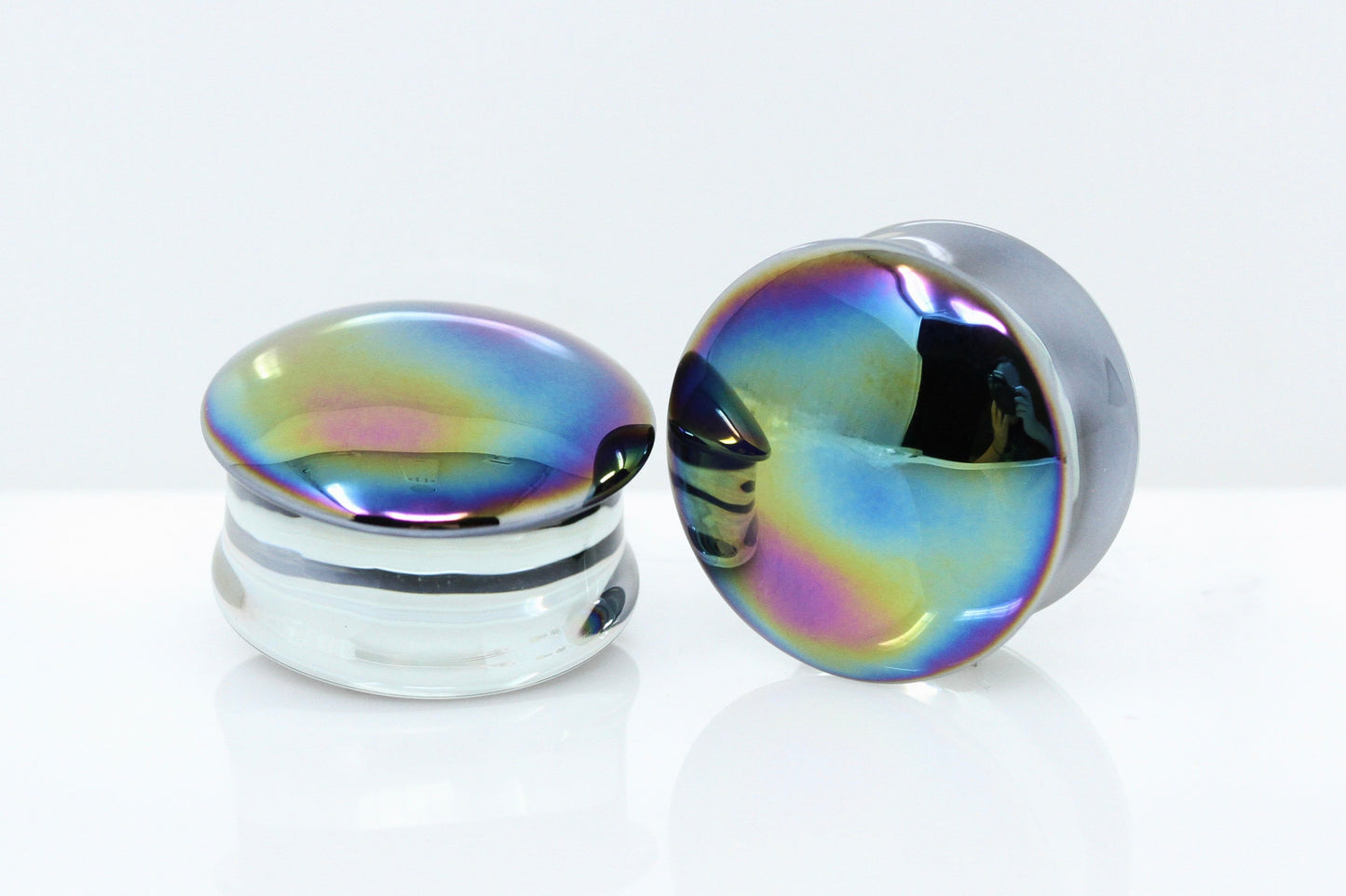 Astro Glass Double Flare Plugs (Pair) - G075