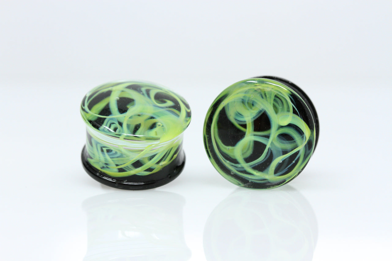 stretched ear glass smoke