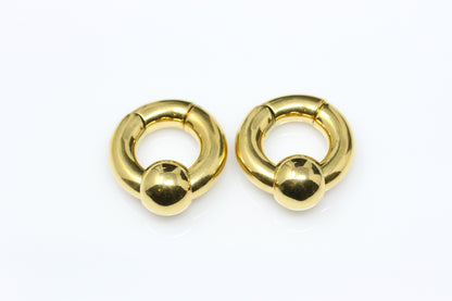 Gold Hoop Ear Weight Clickers (Pair) - PSS185