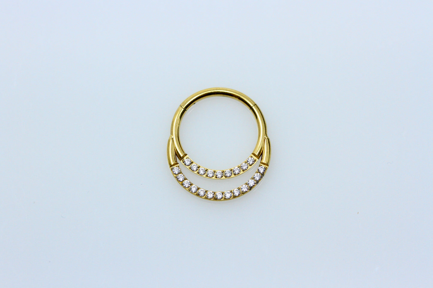 septum ring clickers golden