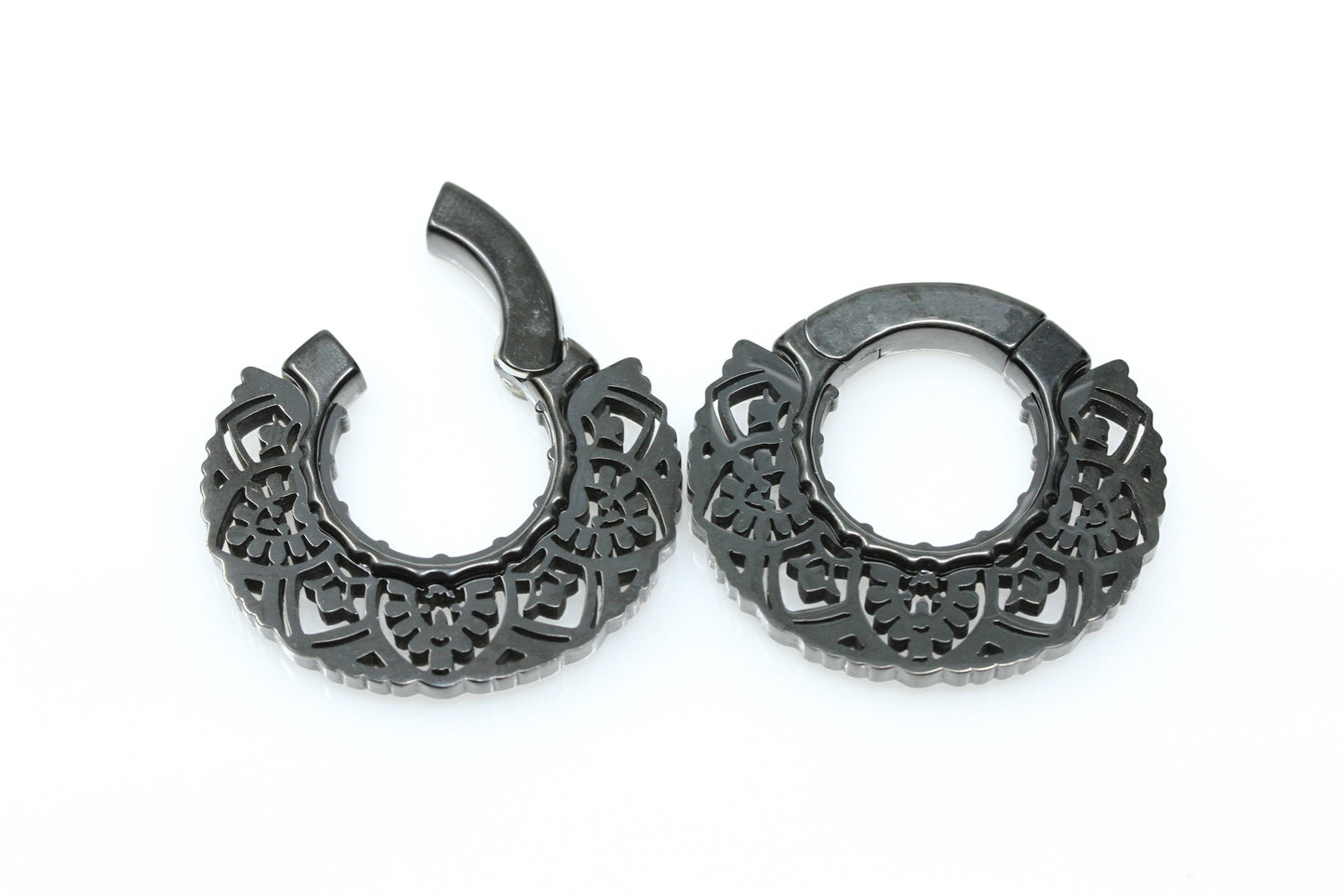 Magnificent Black Ear Weights (Pair) - PSS177