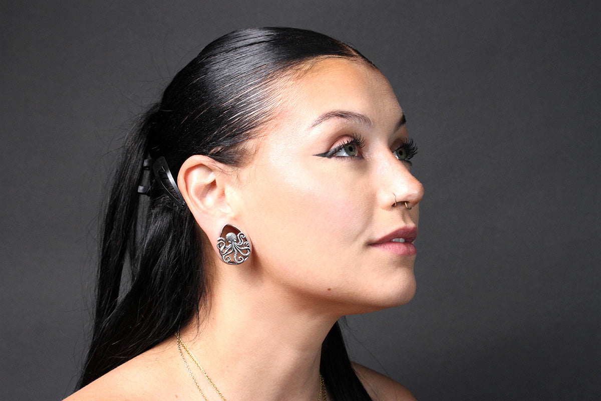 Octopus Teardrop Tunnels (Pair) - PSS178