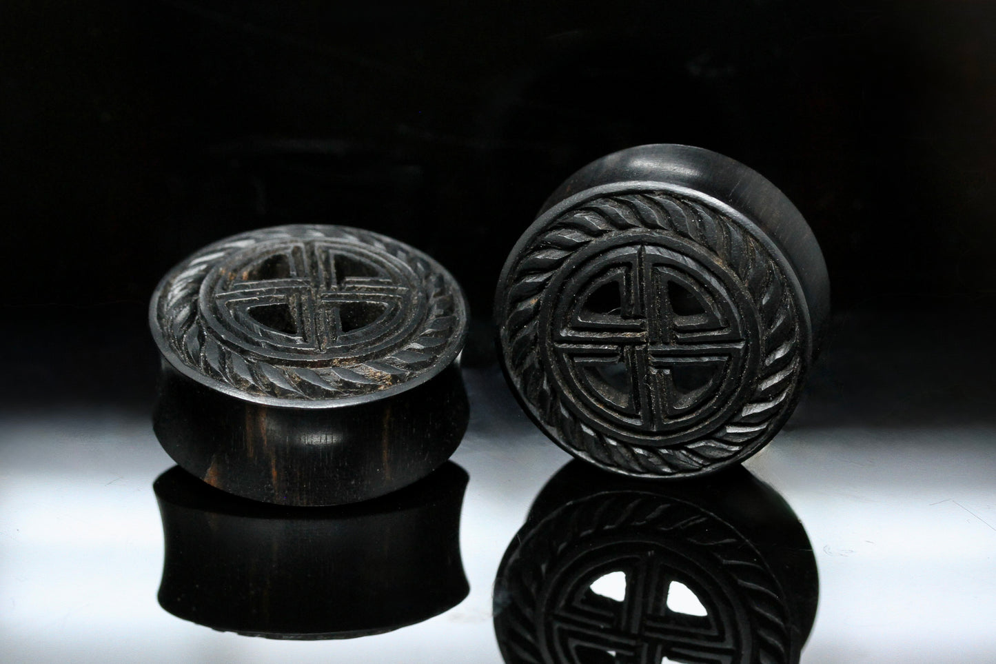 Hell on Wheels Plugs - Hand-Carved Plugs (Pair) - PA186
