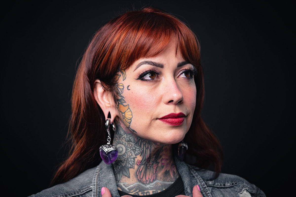 Amethyst Ear Gauge Weights