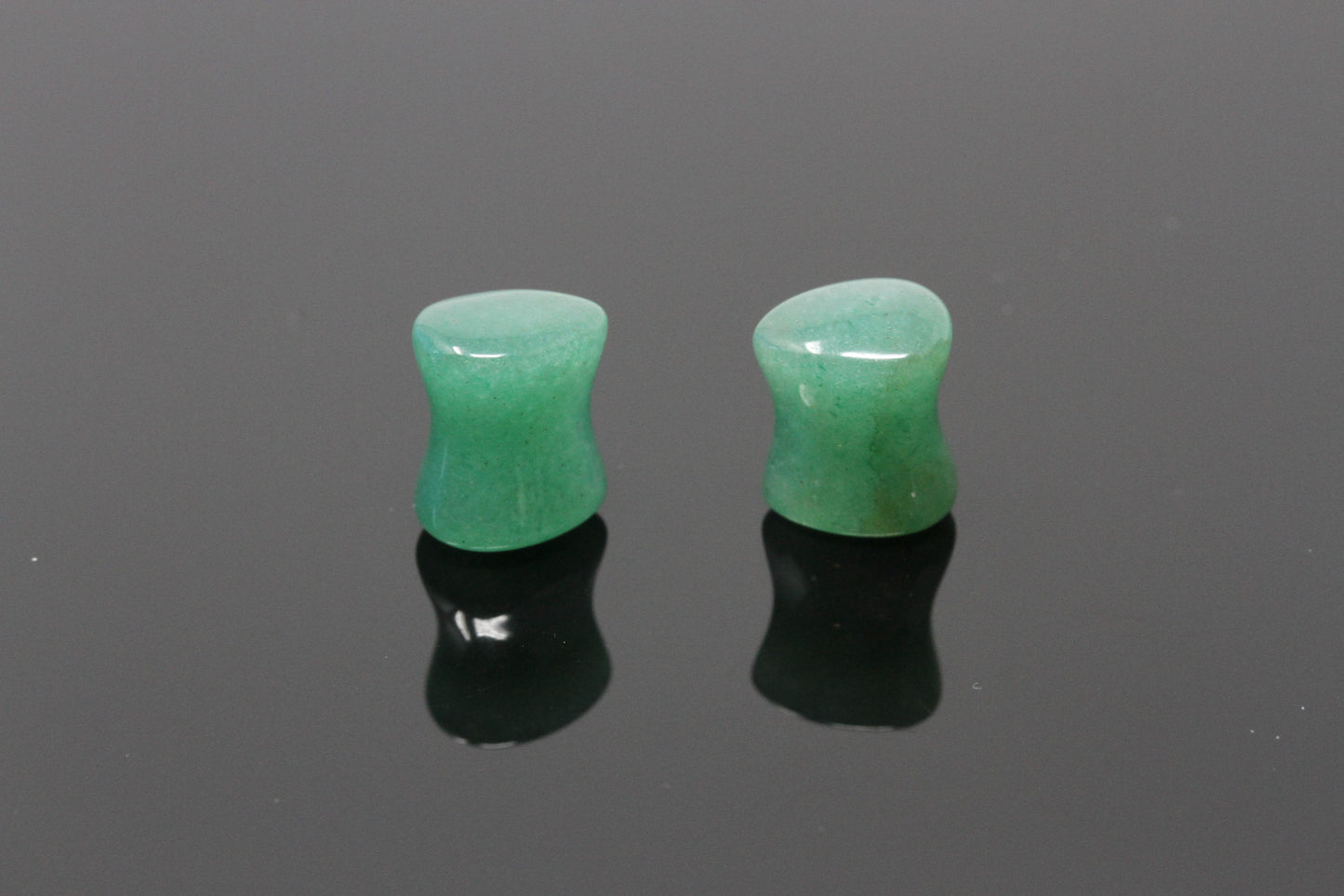 Aventurine Teardrop Plugs - Pair 3