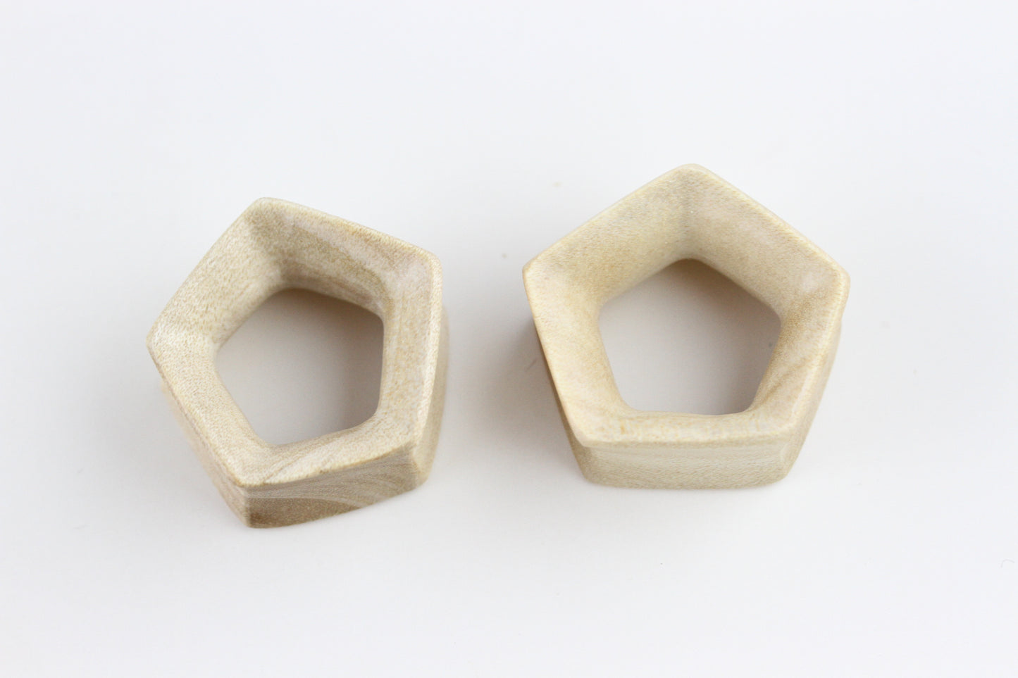 Light Wood Pentagon Shaped Tunnels