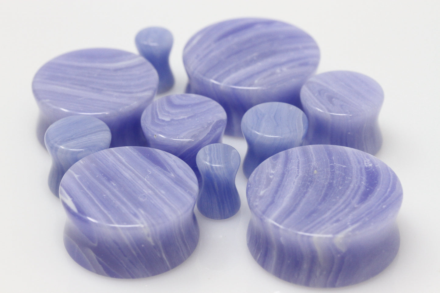 Blue Lace Agate Plugs
