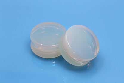 Opalite Plugs for stretched ears (Pair) - PH24