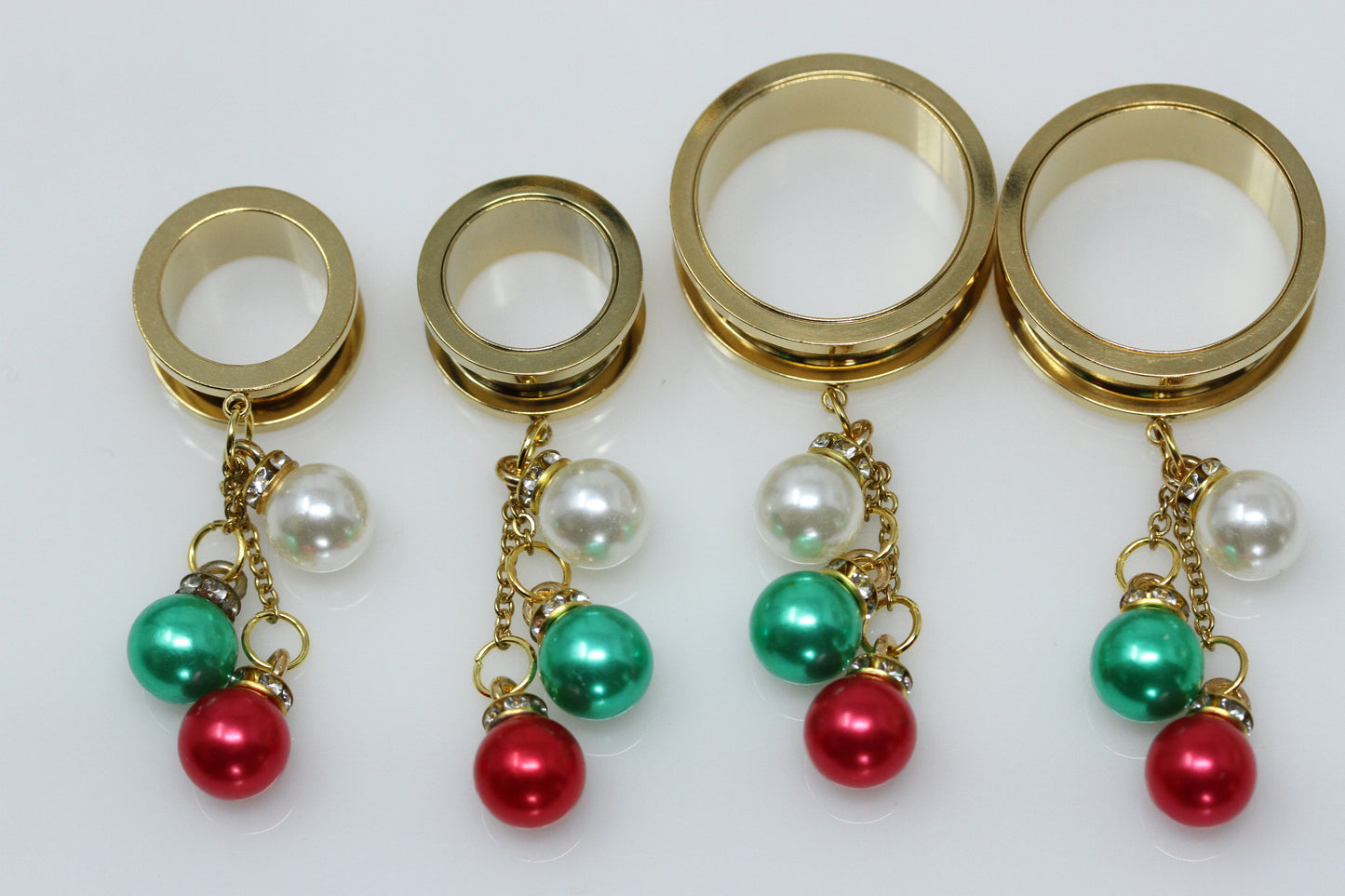 Christmas Ornament Danglers - Screw on Tunnel (Pair) - TF038