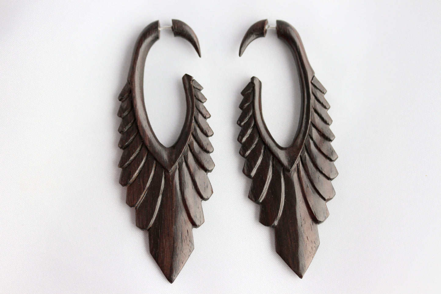 Wood Spear Hanger Plugs - Fake Pair