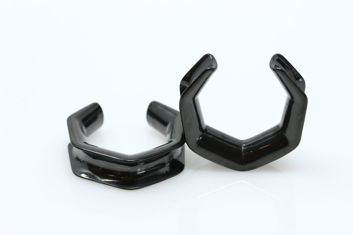 Black Hex Saddles - Stainless Steel (Pair) - PSS98