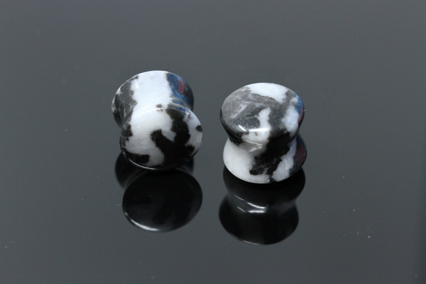 Zebra Jasper Plugs - Double Flared Plugs (Pair) - PH150