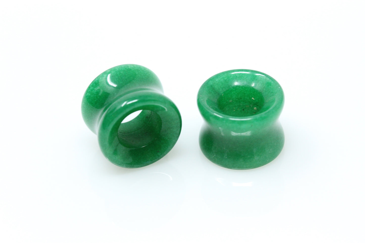 Green Jade Tunnels - Plugs for your Stretched Ears (Pair) PH160