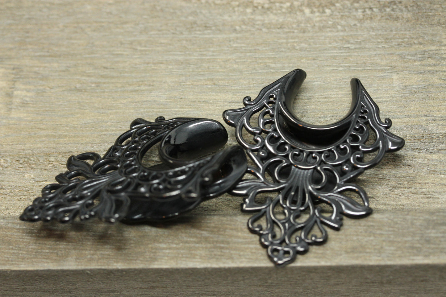 Black Kali Steel Saddles (Pair) - PSS113