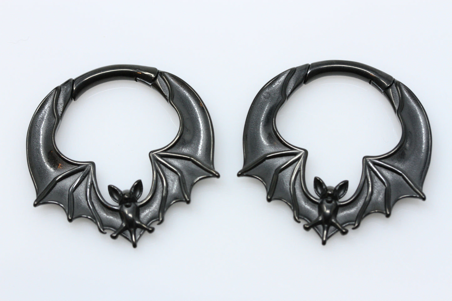 Black Bat Ear Weights (Pair) - PSS111