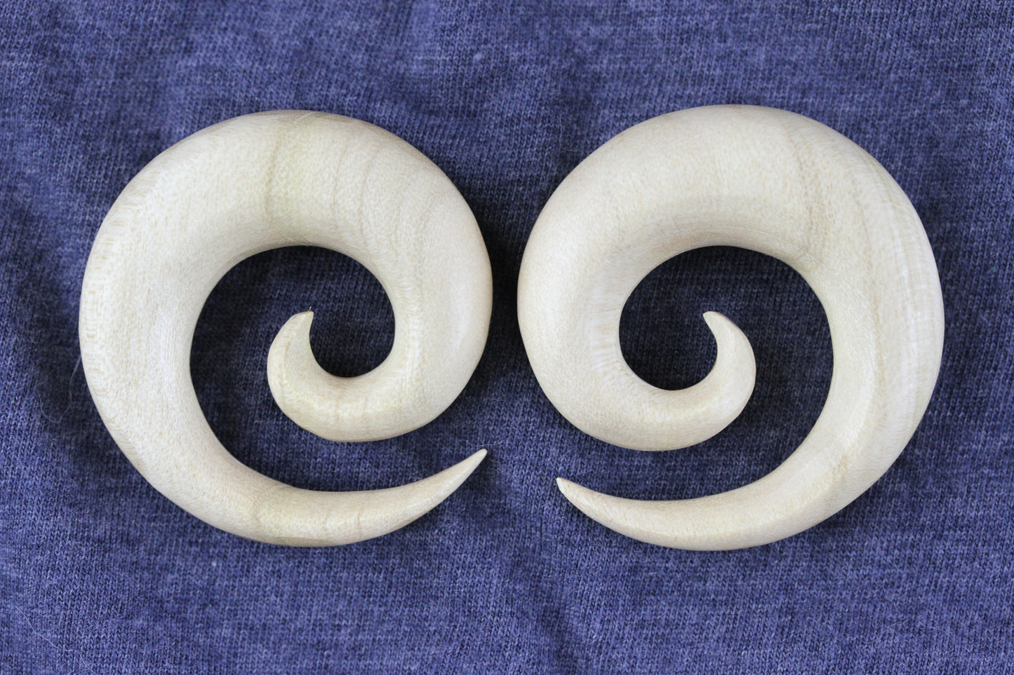 Wood Spiral Hanger Plugs - Pair 3