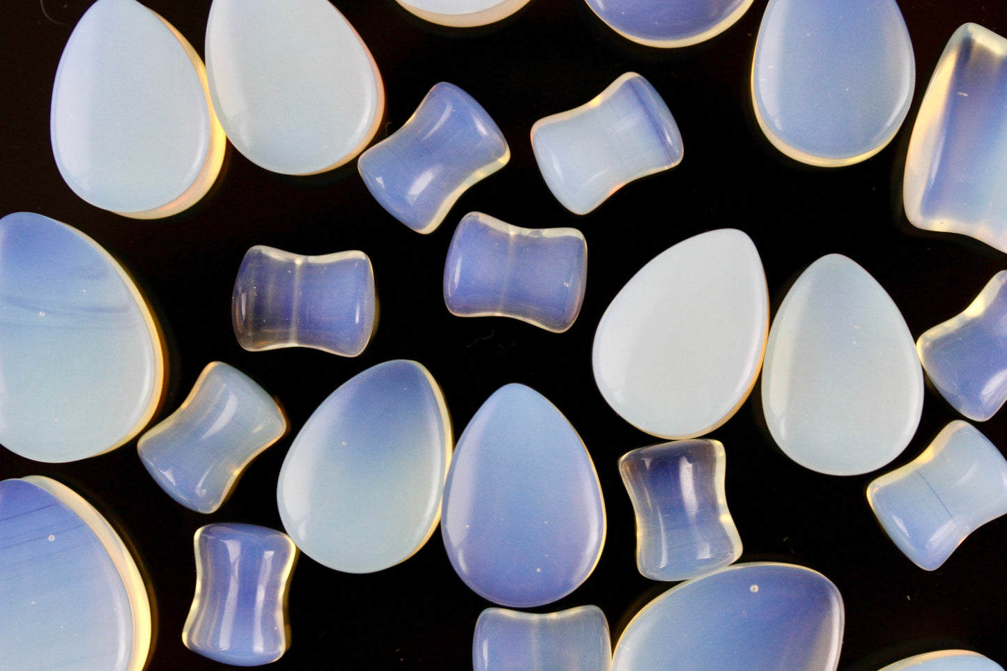 opalite teardrop gauges