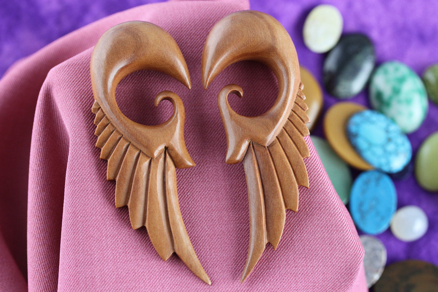 Wood Wing Hanger Plugs - Pair 3