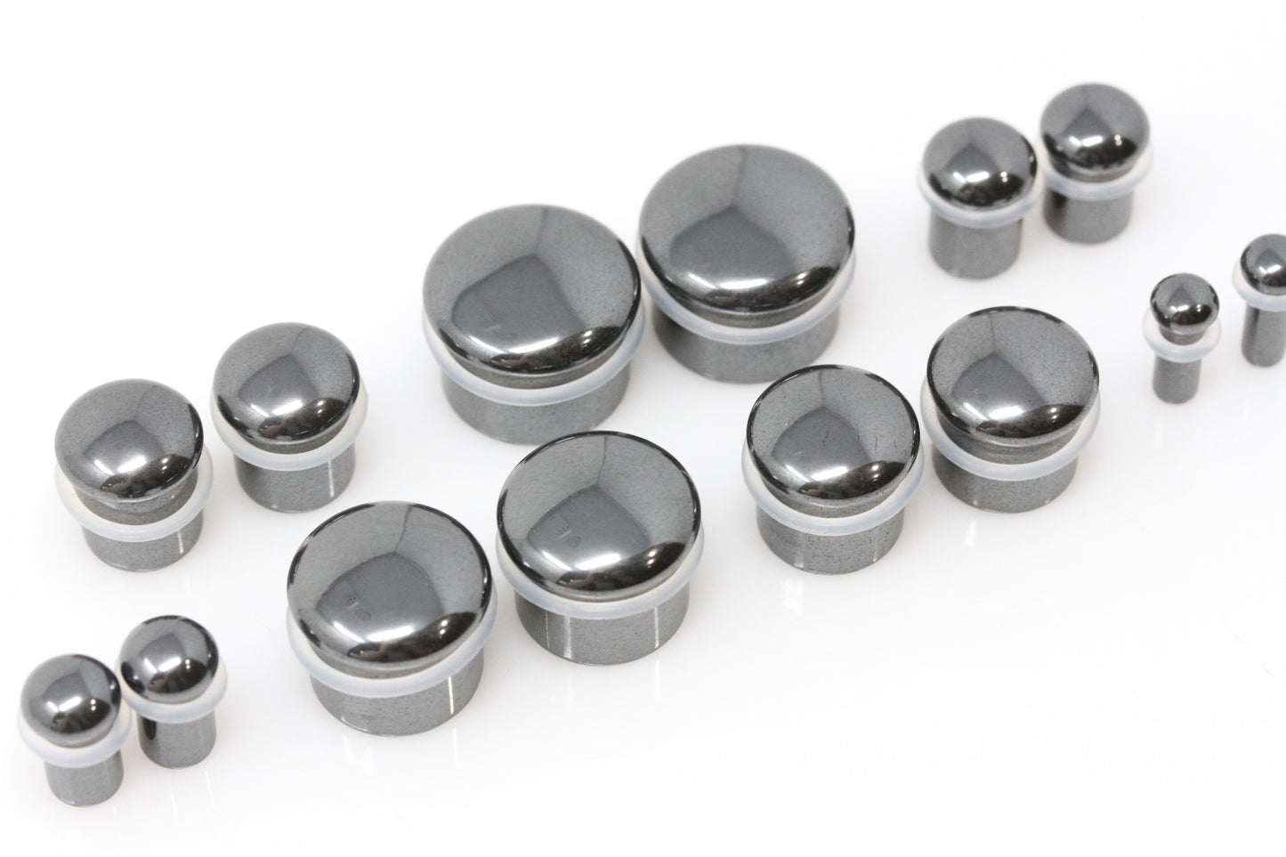 Single Flare Hematite Plugs - Group 3