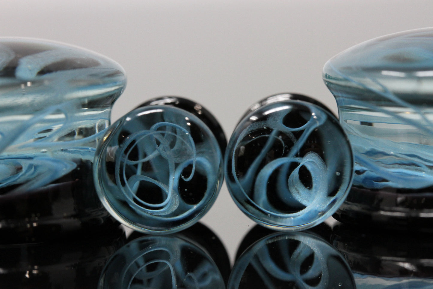Blue Smoke Glass Plugs - Group 2