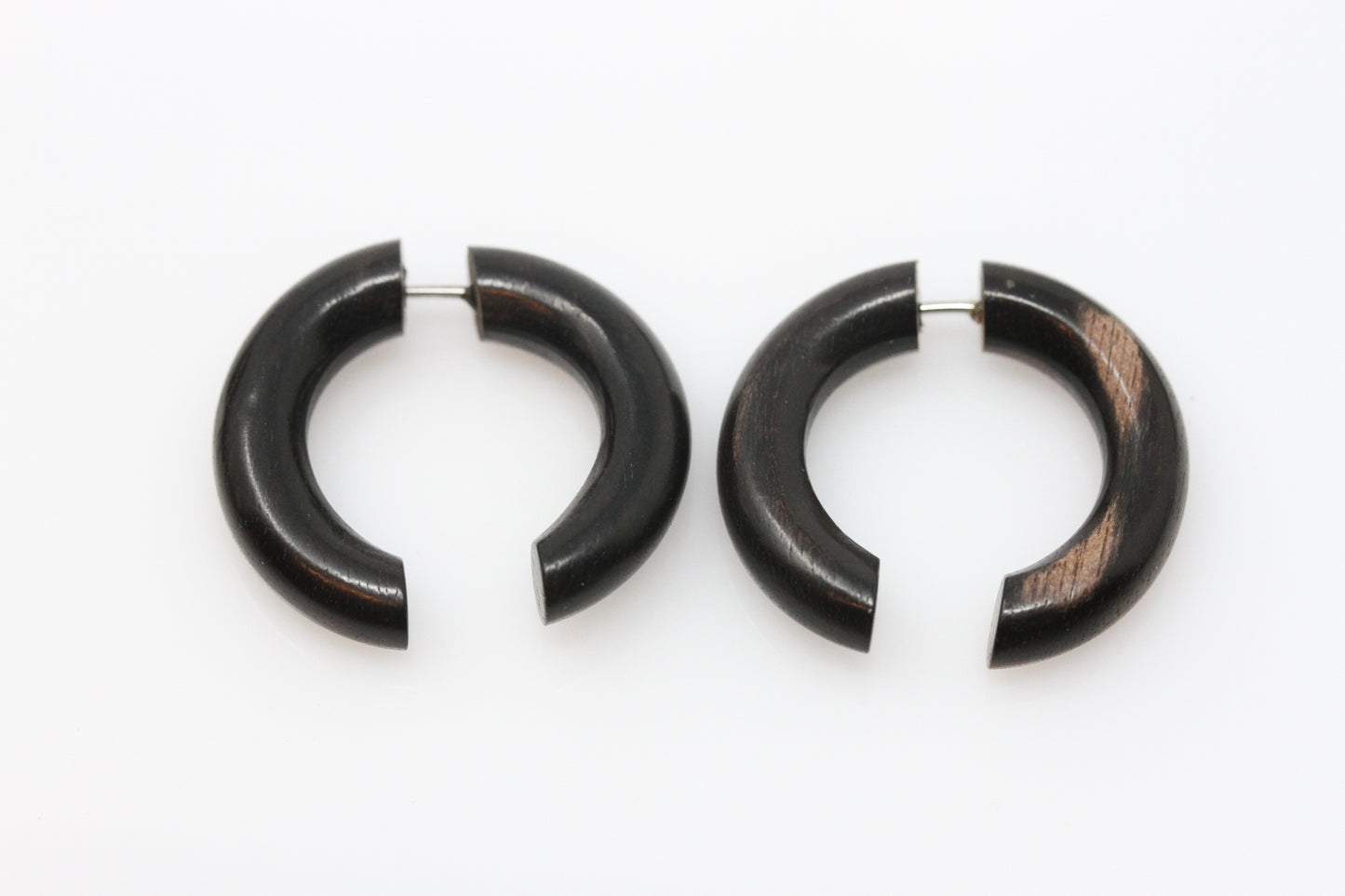 Wood Carved Hoops - Fake Gauge
