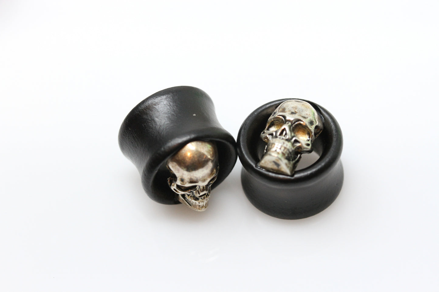 Stainless Steel Skull Double Flare