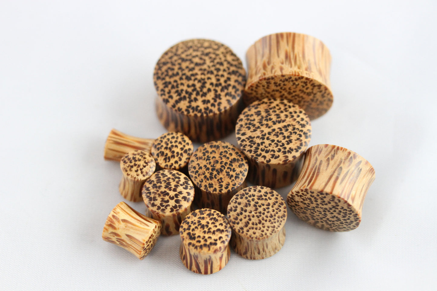 Ear stretch gauged wood