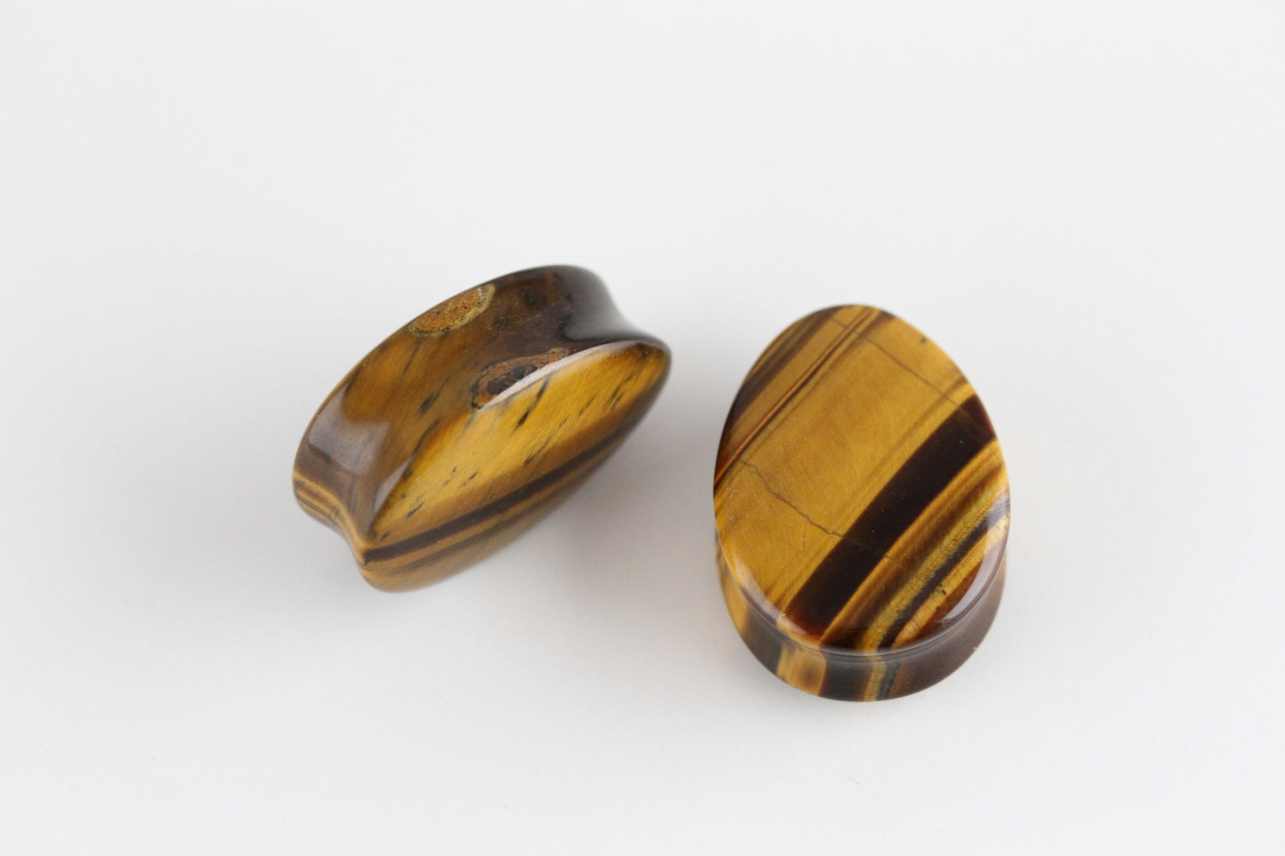 Tiger Eye Teardrop Plugs