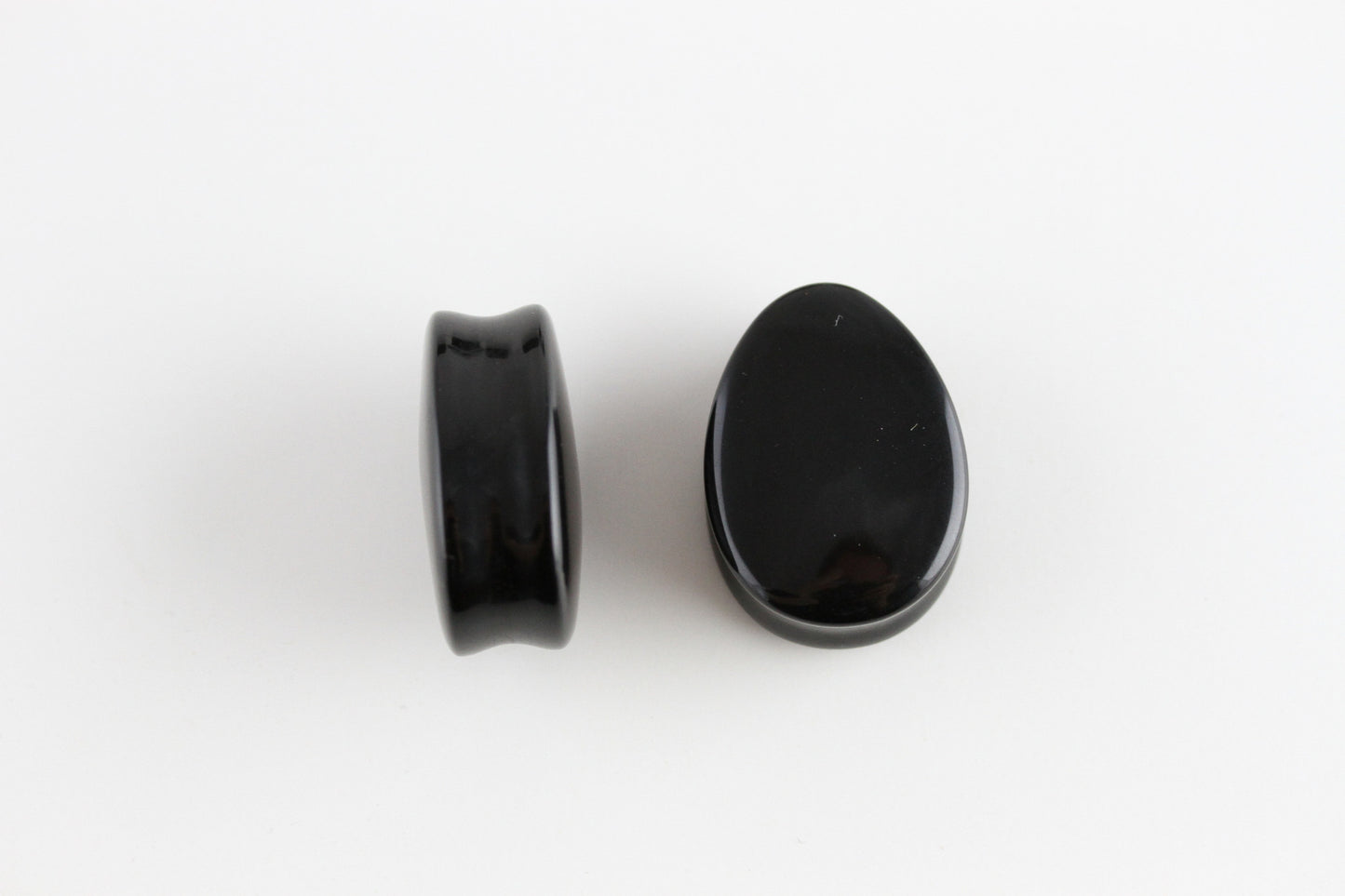 Obsidian Teardrop Plugs - Pair 2