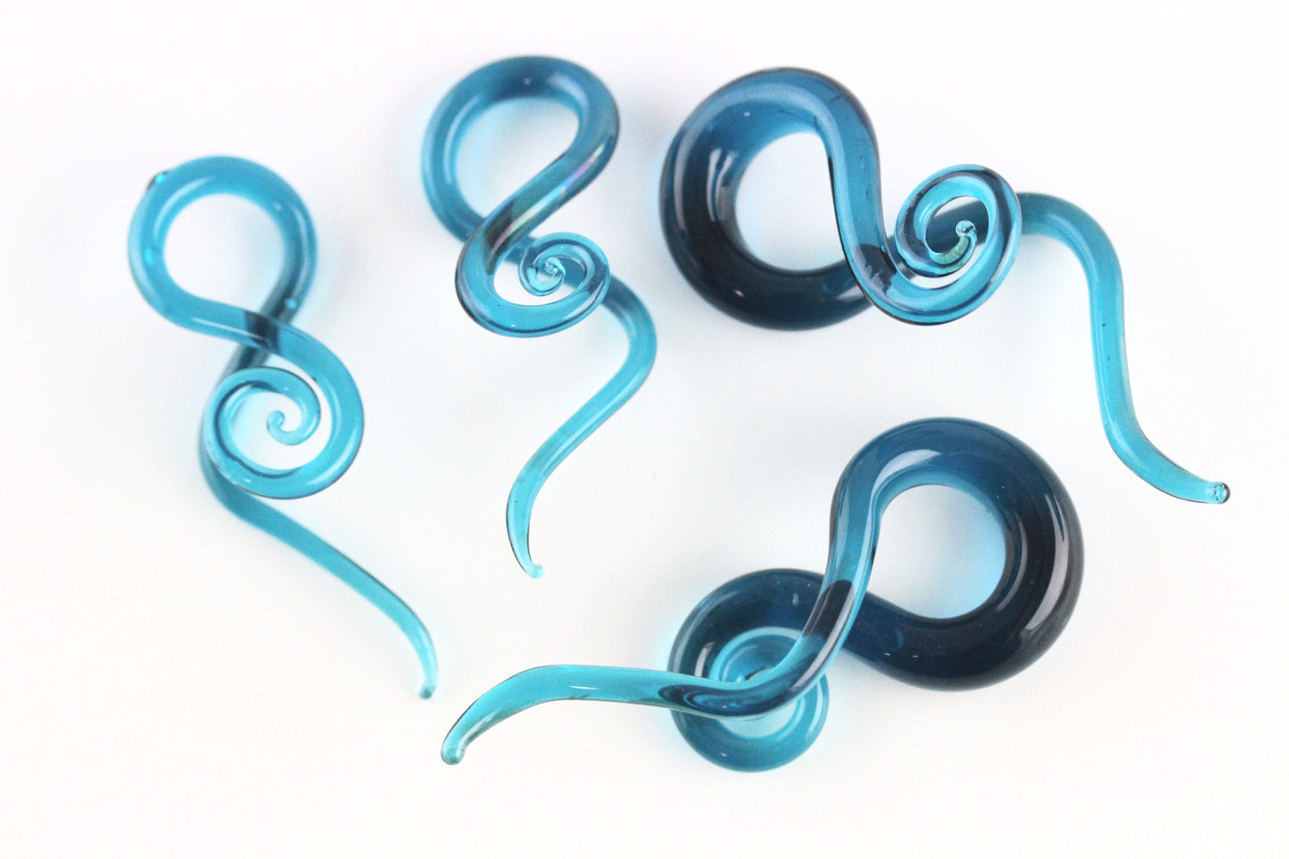 Blue Glass Twister Plug - Group 1