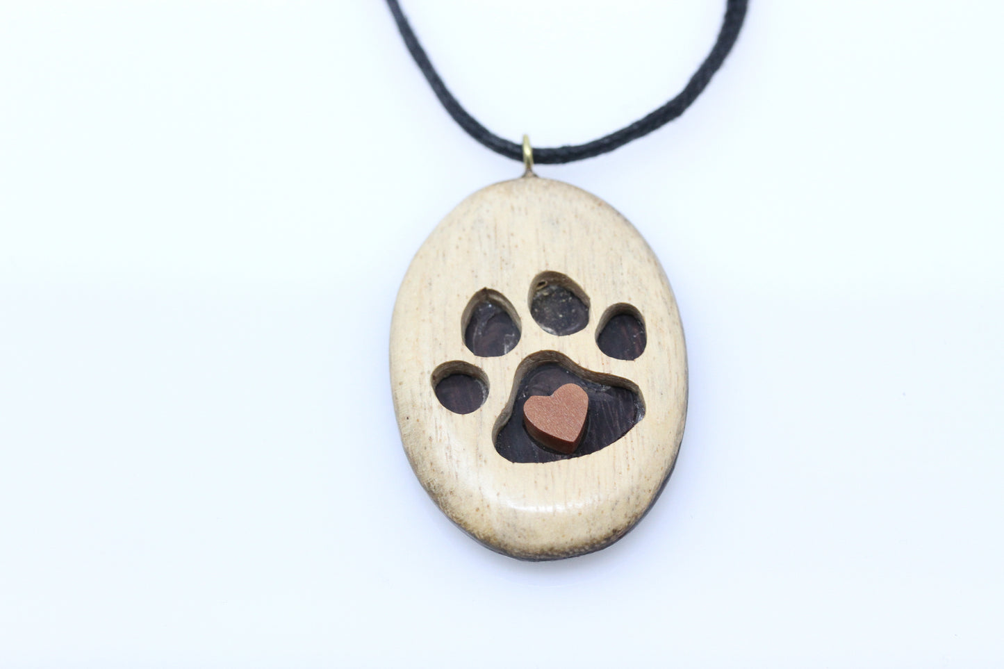 Hand Carved Pet Love Necklace - S063