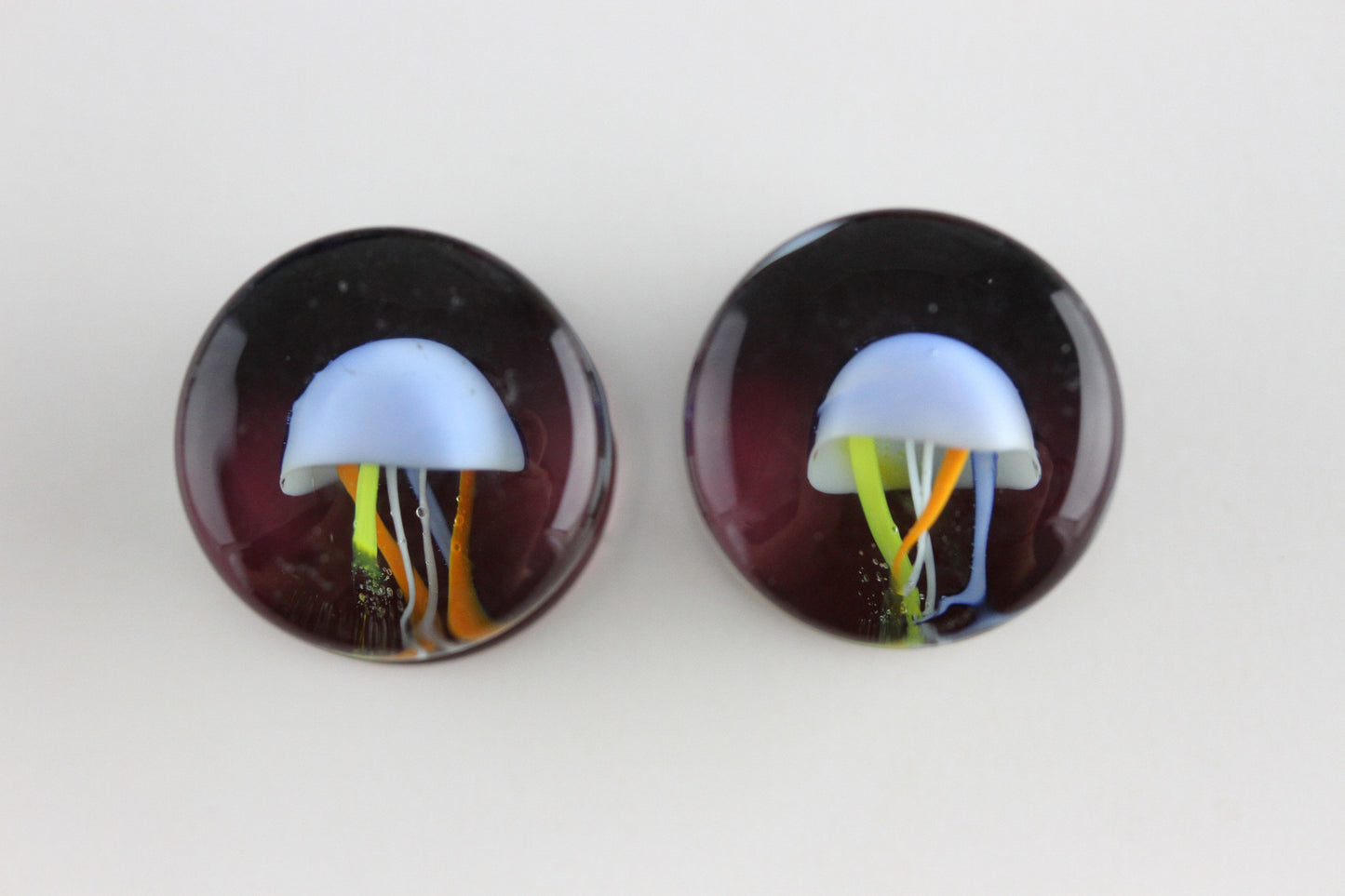 Jellyfish Glass Plugs - Pair 1