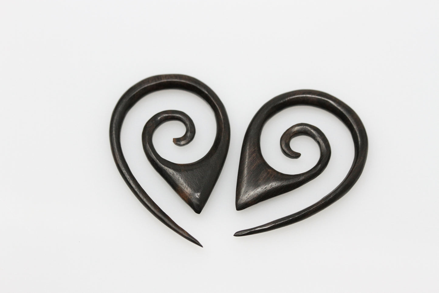 Hand Carved Areng Maori Plug