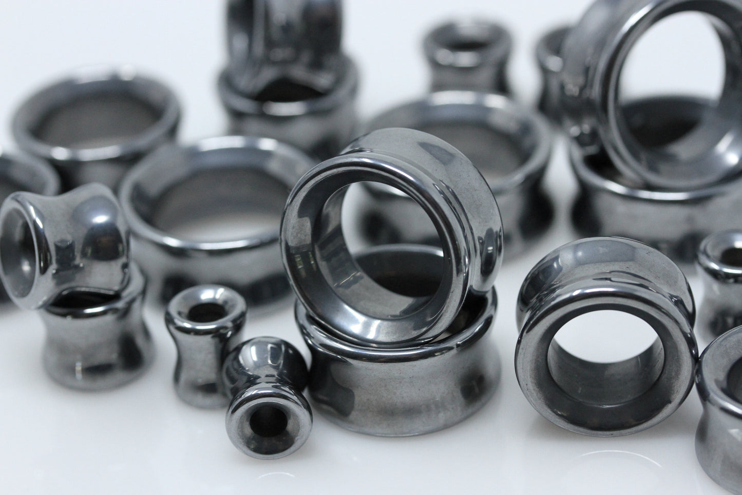 Hematite Tunnels - (Pair) - PH108