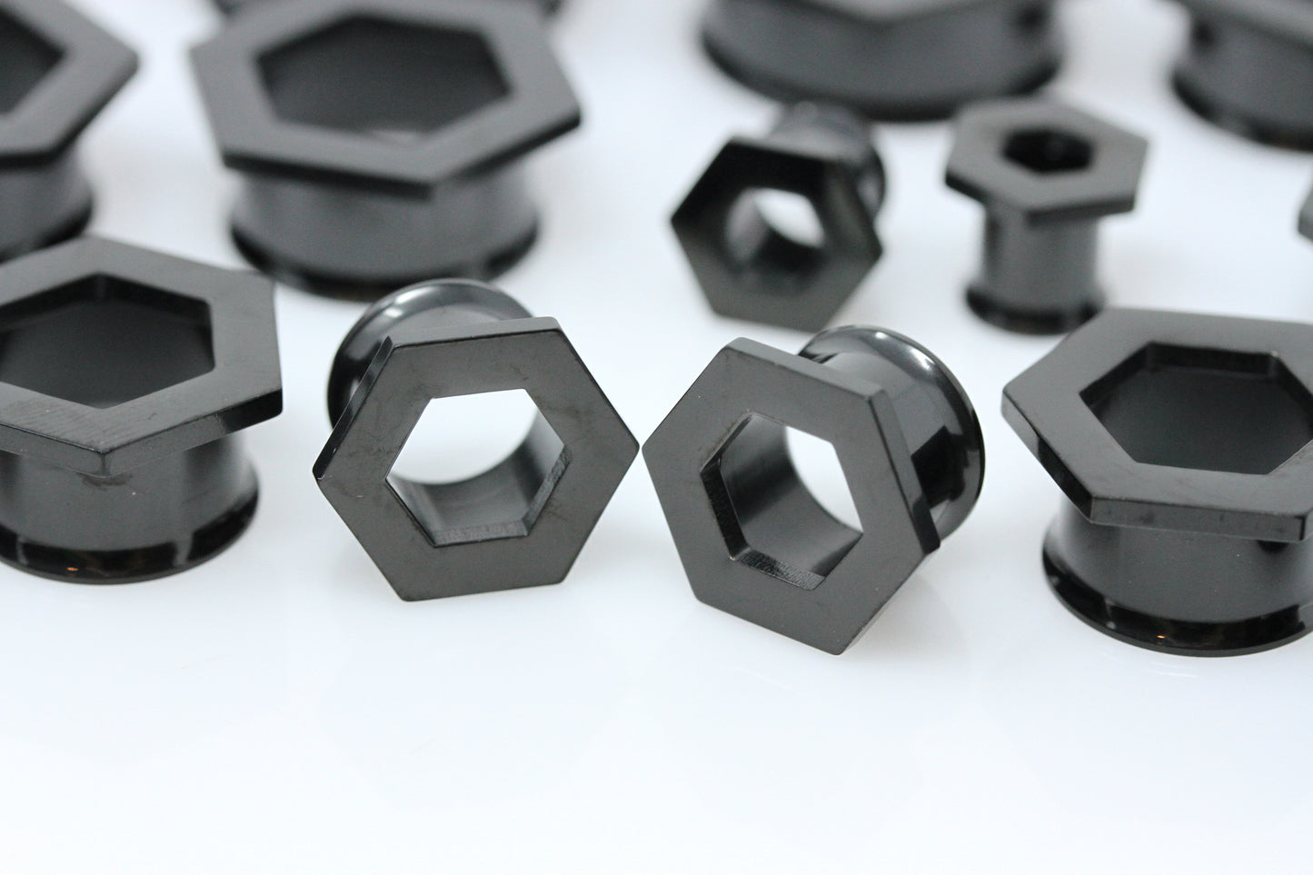 Hexagon shaped tunnels