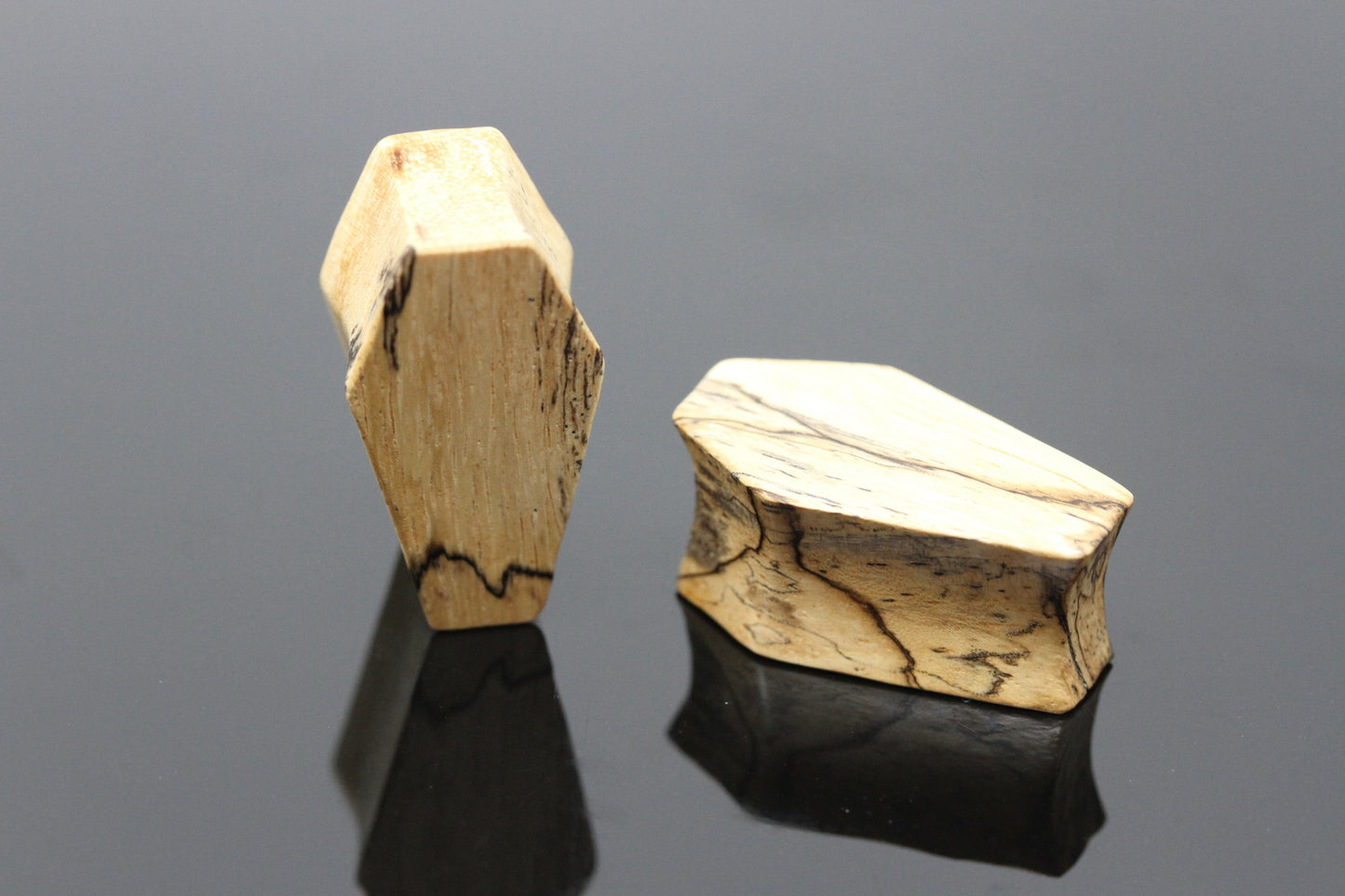 Wood Coffin Plugs - Pair 2