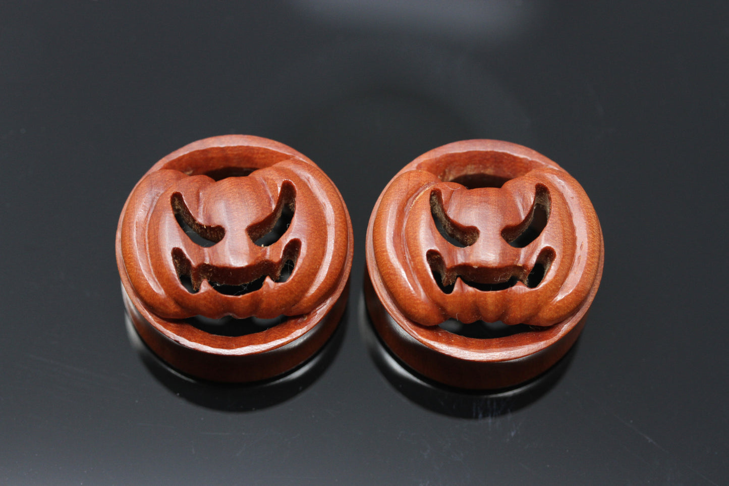 Tricky Pete Pumpkin Plugs - (Pair) - PA130