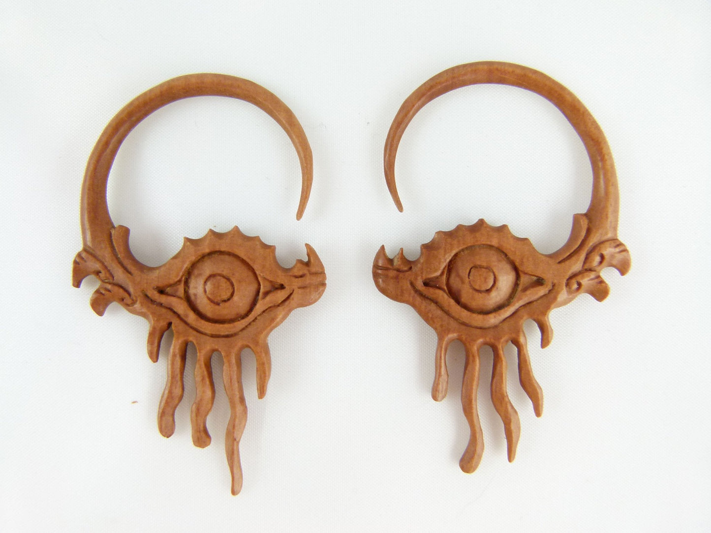 Wood Dragon Eye Hanger Plug - Pair 1