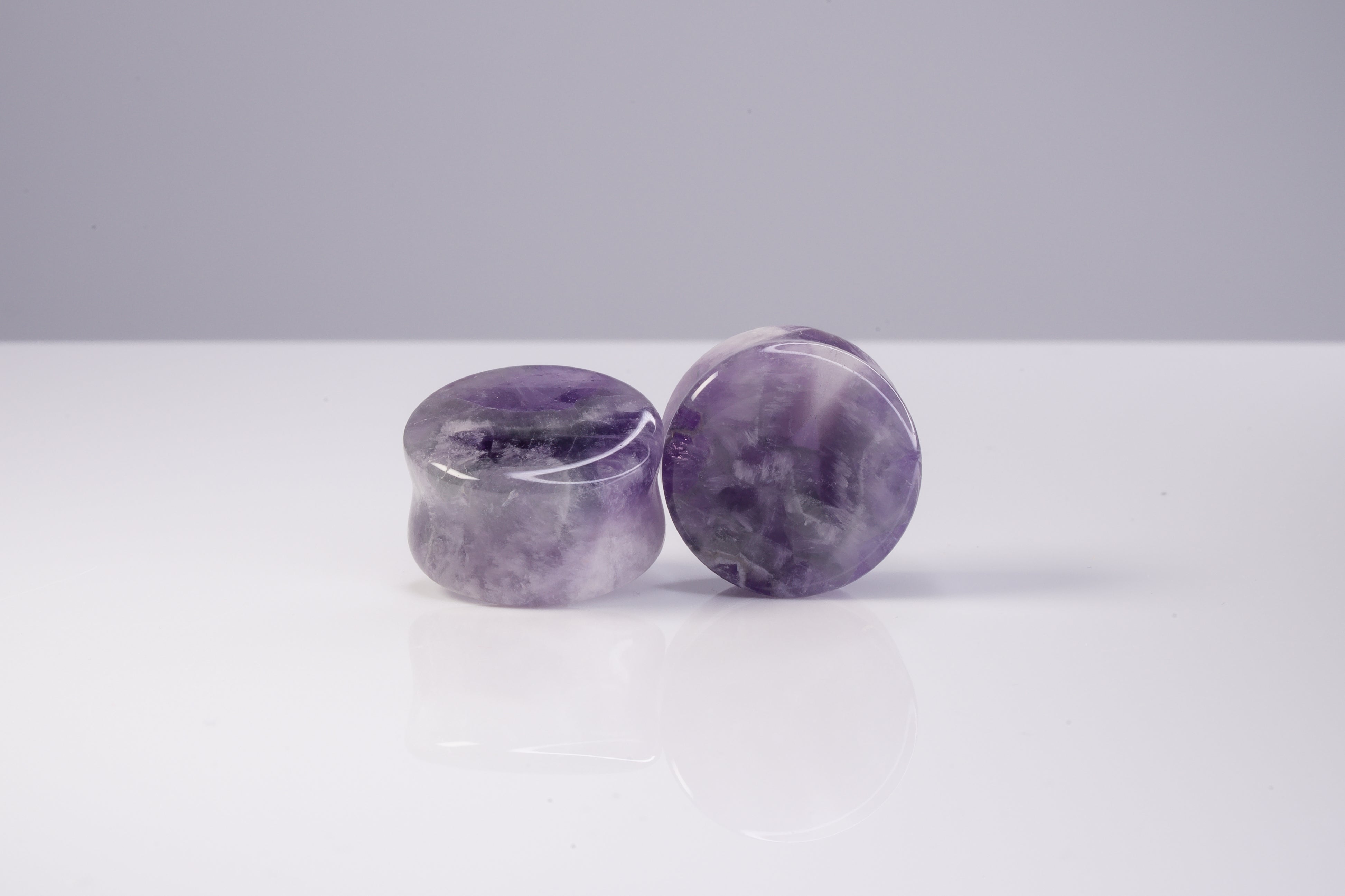 Amethyst Plugs (Pair) - PH09 – Two Feather Plugs