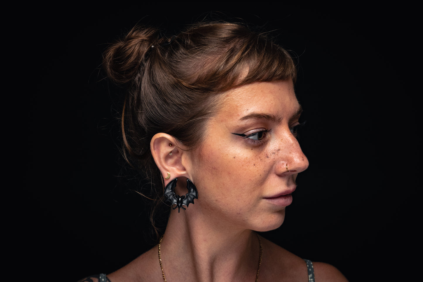 Bat Saddles - Black Steel (Pair) - PSS109