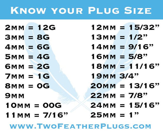 gauges sizes ears