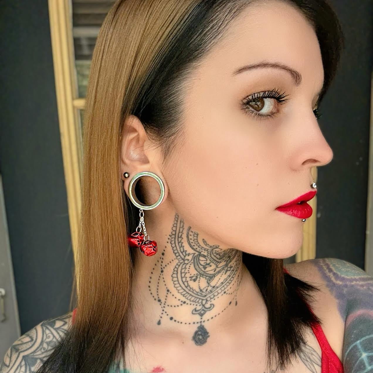 Jingle Bell Danglers - Screw on Tunnel (Pair) - TF079