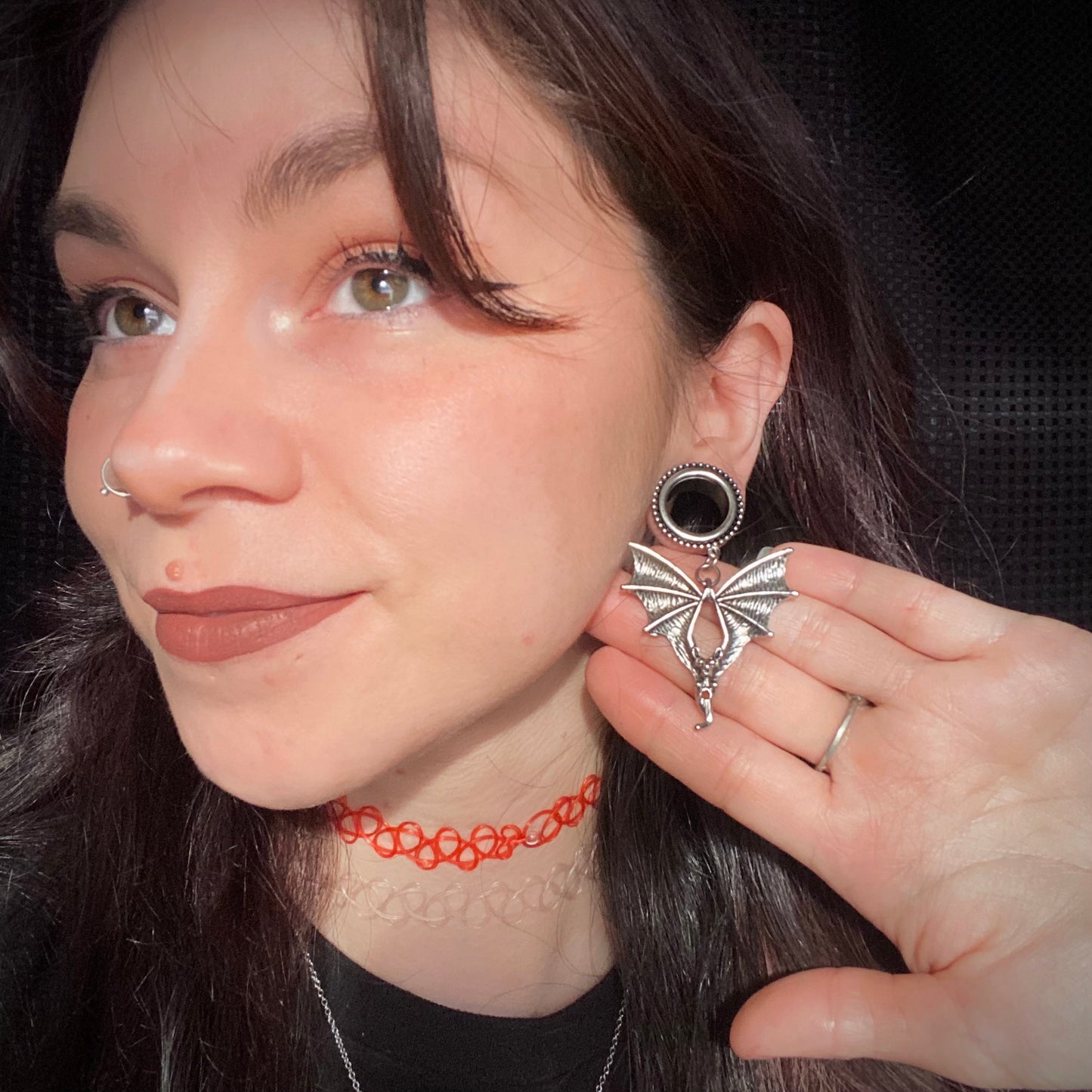 Bat Danglers - Screw on Tunnel (Pair) - PSS196