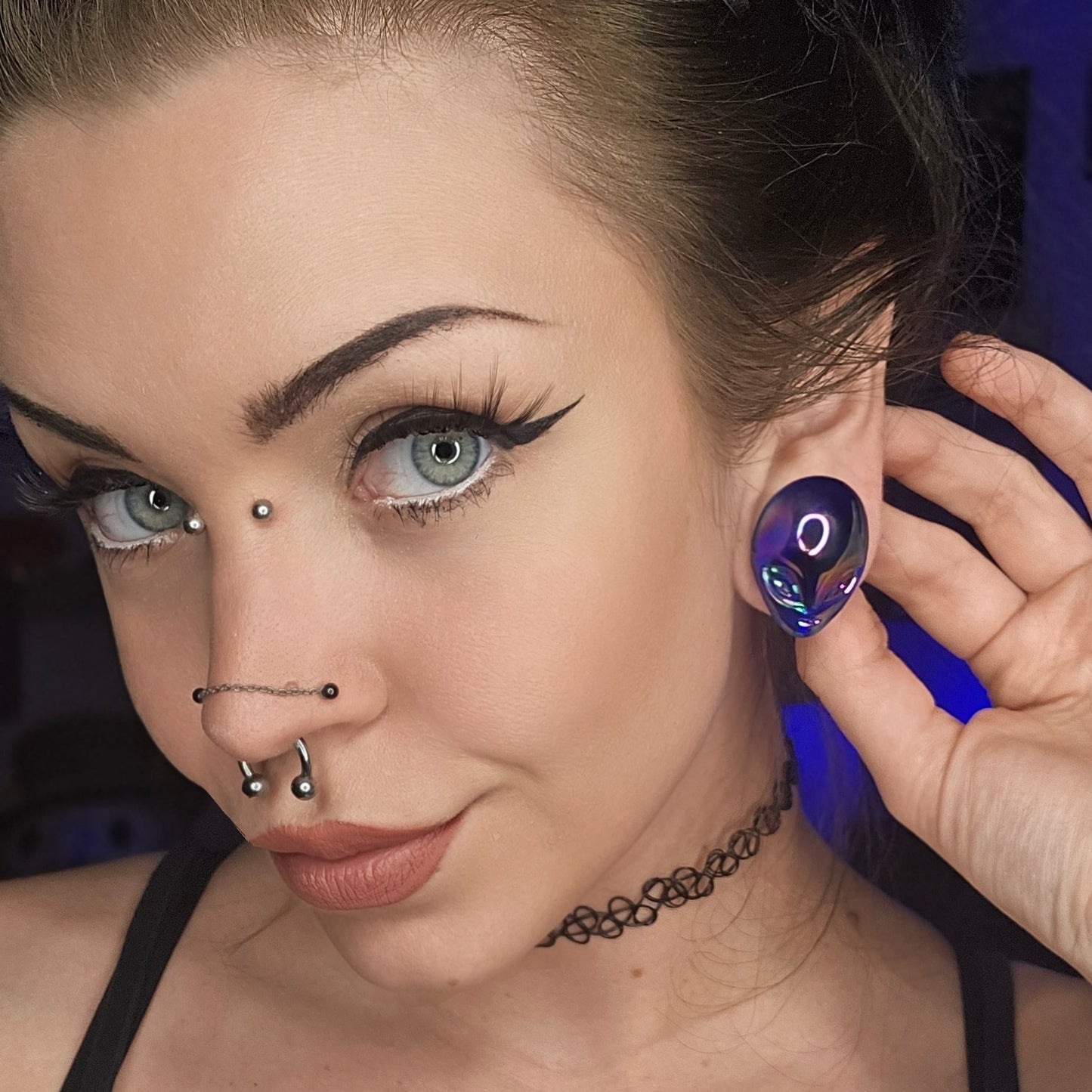Alien Glass Plugs (Pair) - G026
