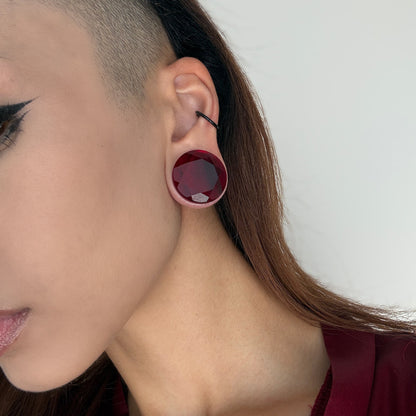 Lucifer's Gem Faceted Cut Plugs - (Pair) - PH98