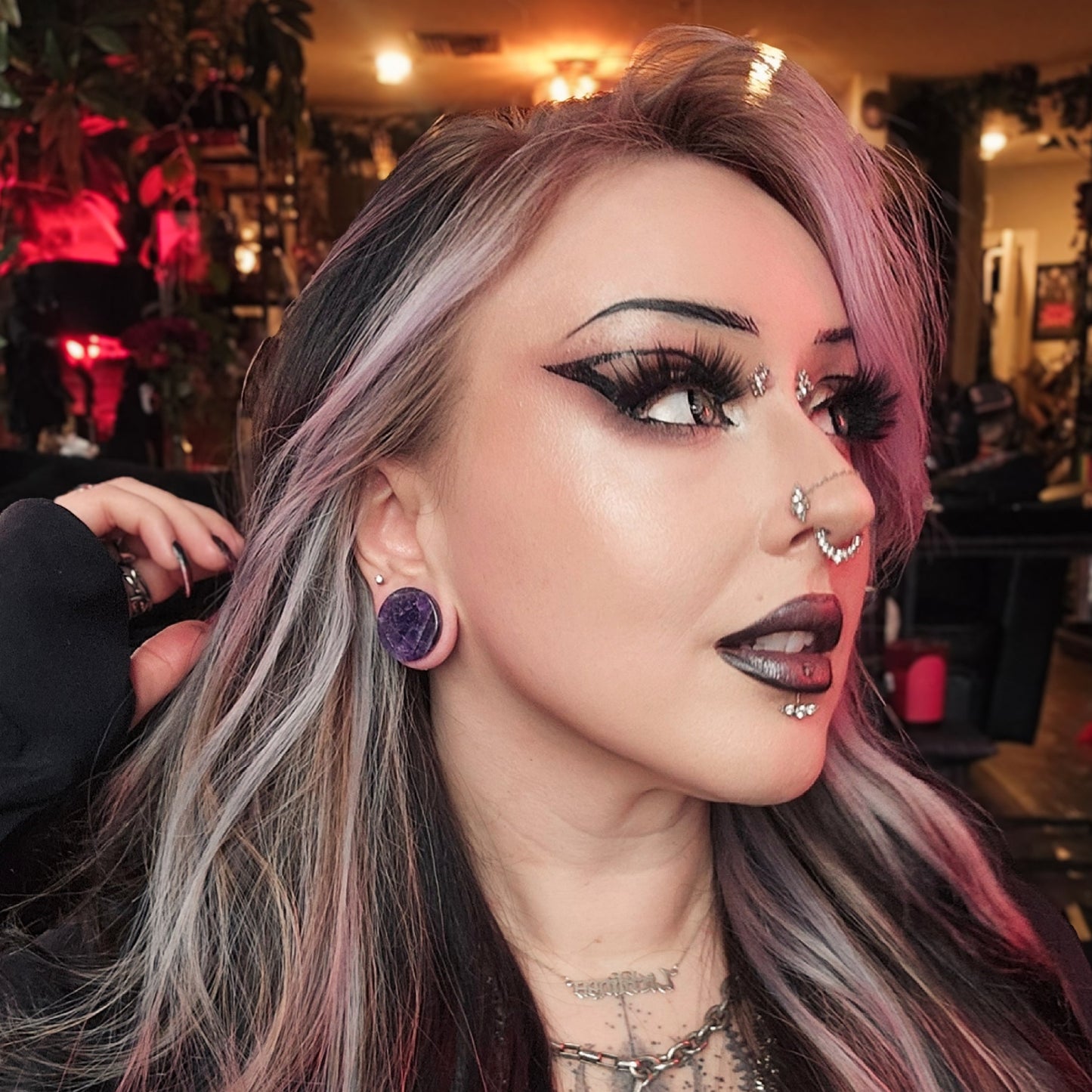 Amethyst Plugs (Pair) - PH09