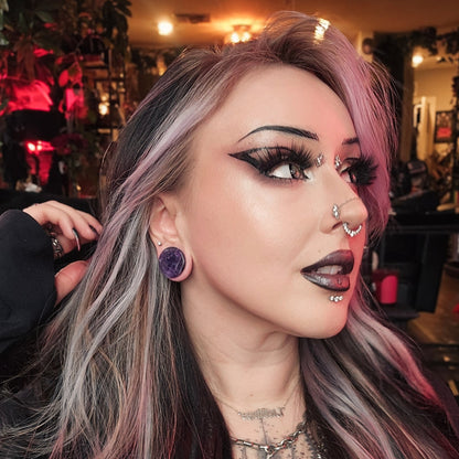 Amethyst Plugs (Pair) - PH09