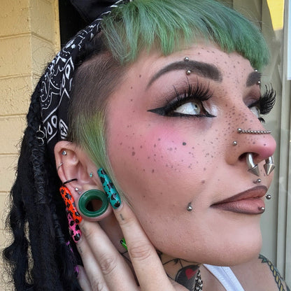 Green Jade Tunnels - Plugs for your Stretched Ears (Pair) PH160