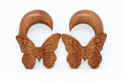 Butterfly Hanger for Stretched Ears (Pair) - A054