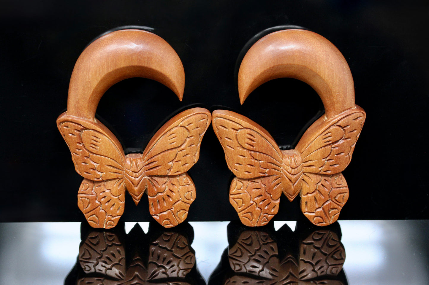 Butterfly Hanger for Stretched Ears (Pair) - A054